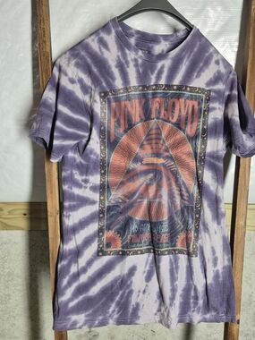Pink Floyd Tie-Dye Graphic Tee - Purple & Coral